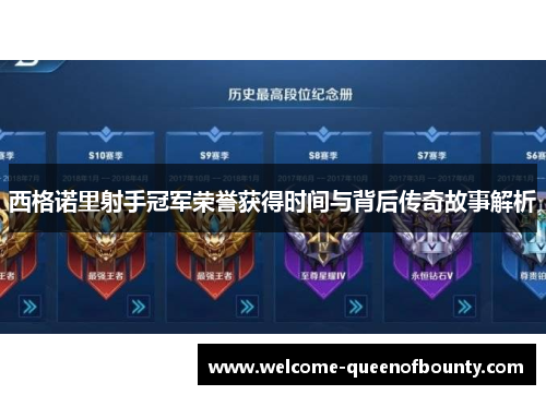 西格诺里射手冠军荣誉获得时间与背后传奇故事解析